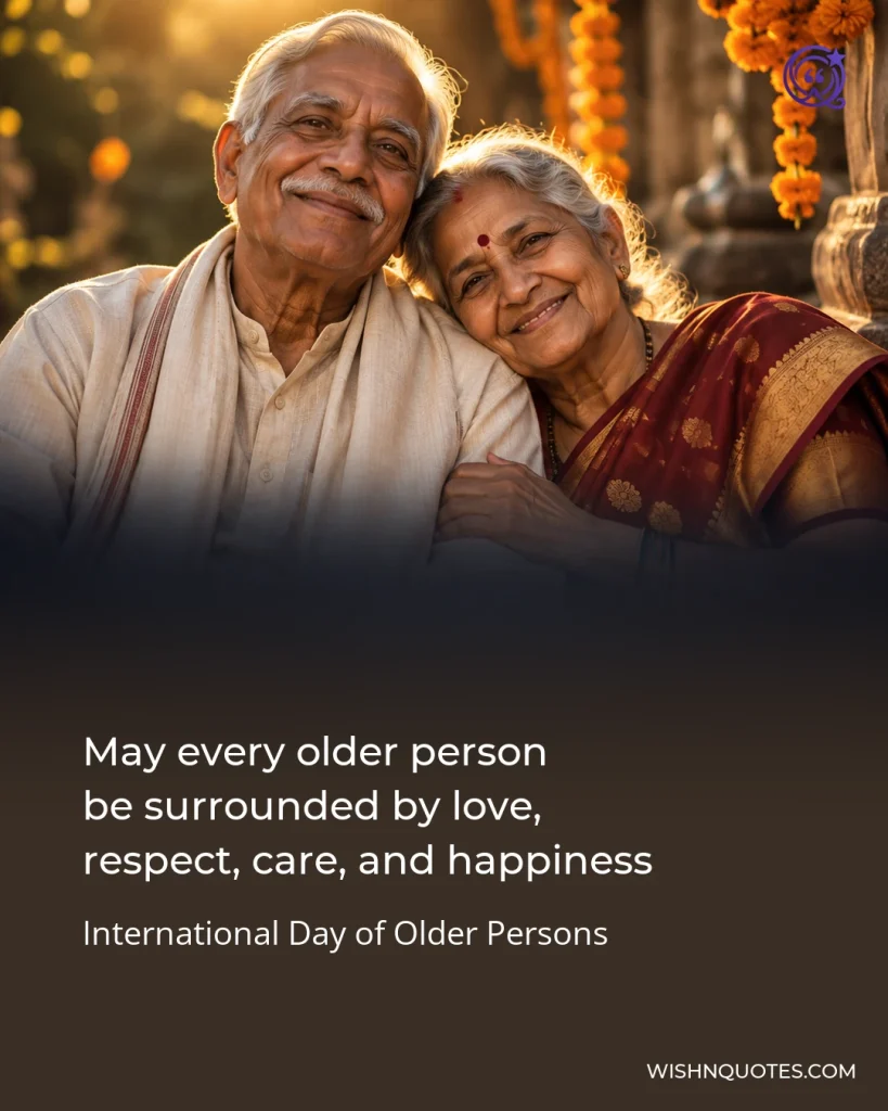 May every older person be surrounded by love, respect, care, and happiness