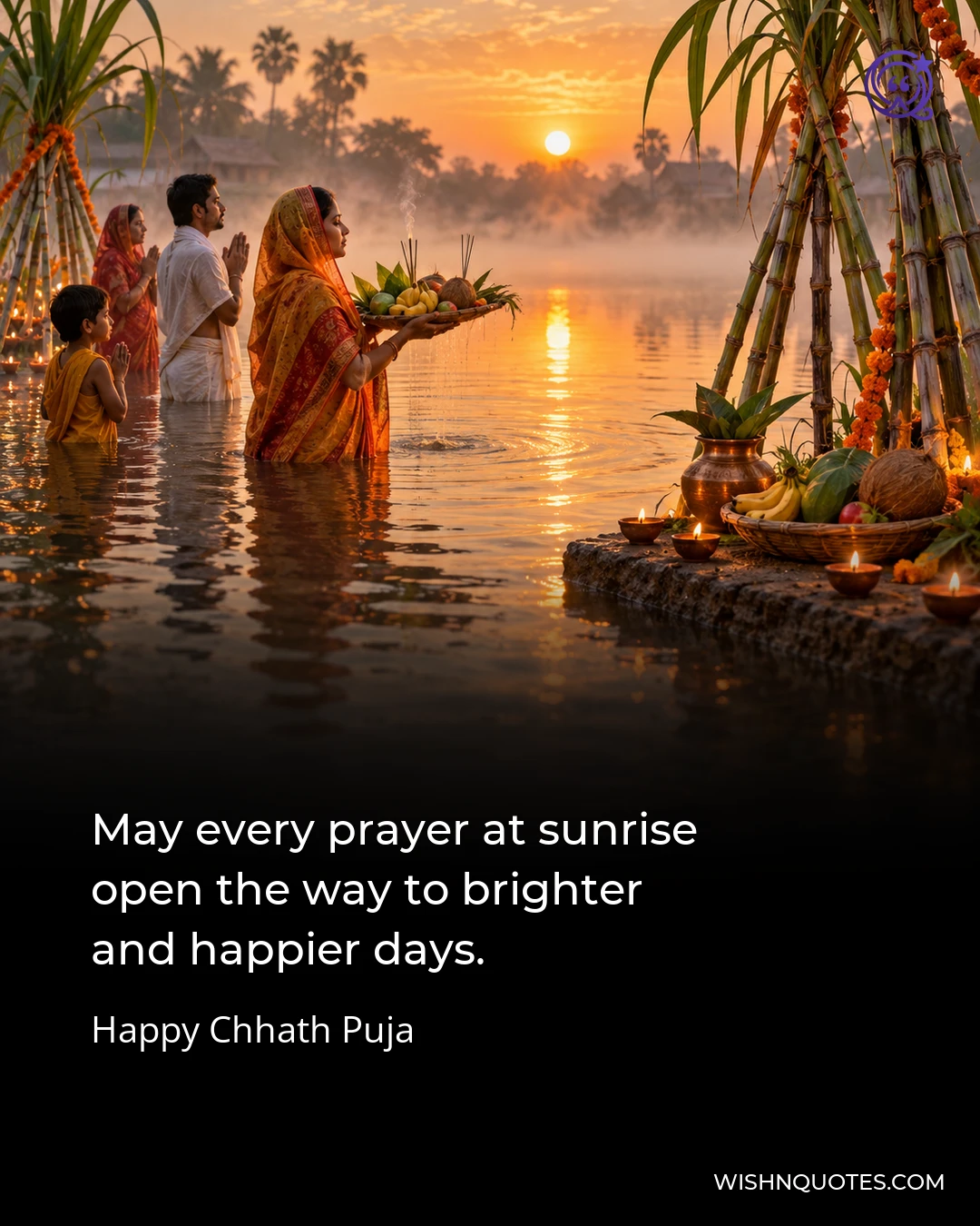 May every prayer at sunrise open the way to brighter and happier days.