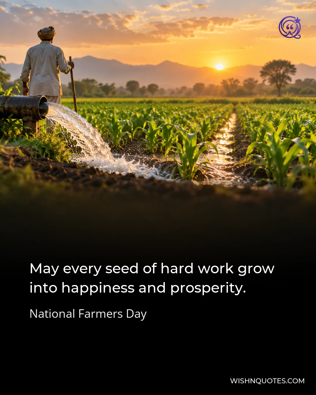 May every seed of hard work grow into happiness and prosperity.