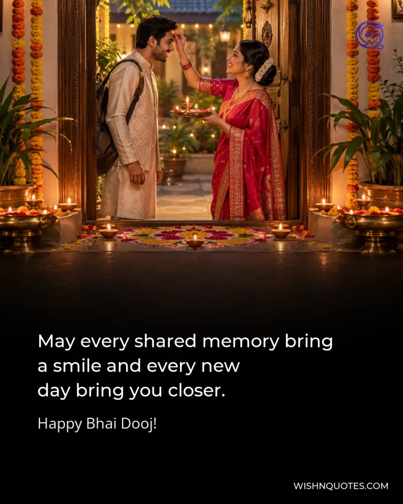 May every shared memory bring a smile and every new day bring you closer.