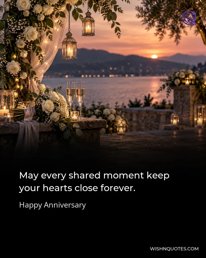 May every shared moment keep your hearts close forever.