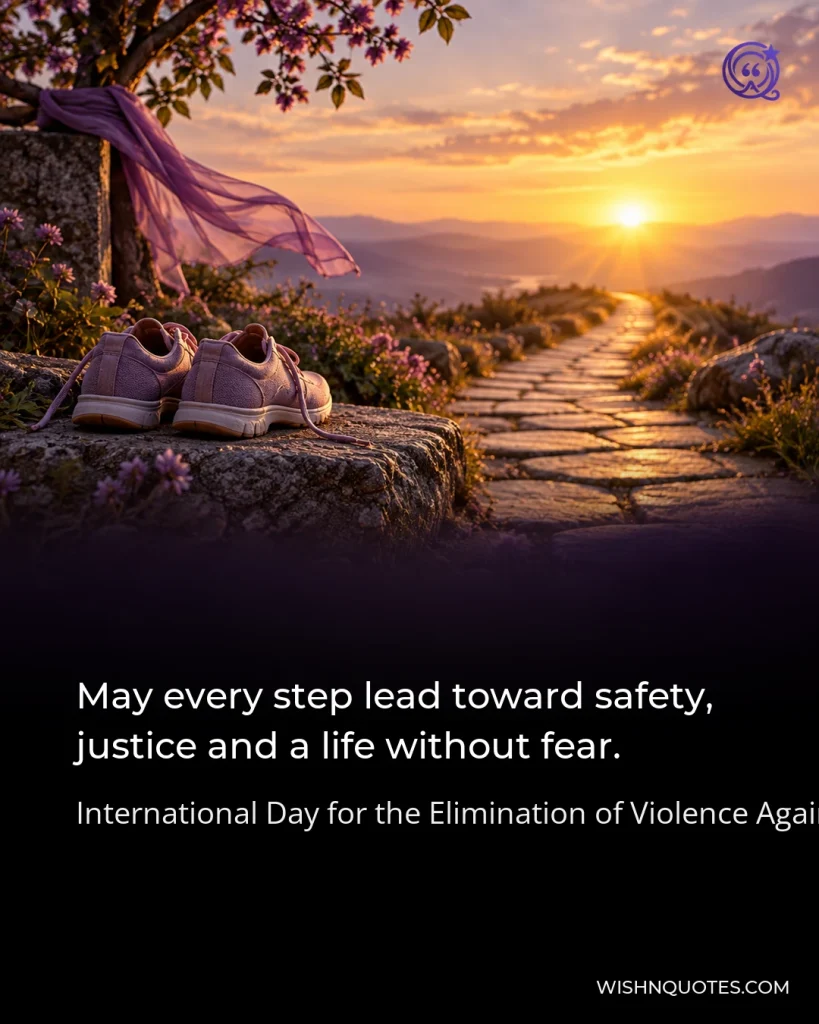 May every step lead toward safety, justice and a life without fear.