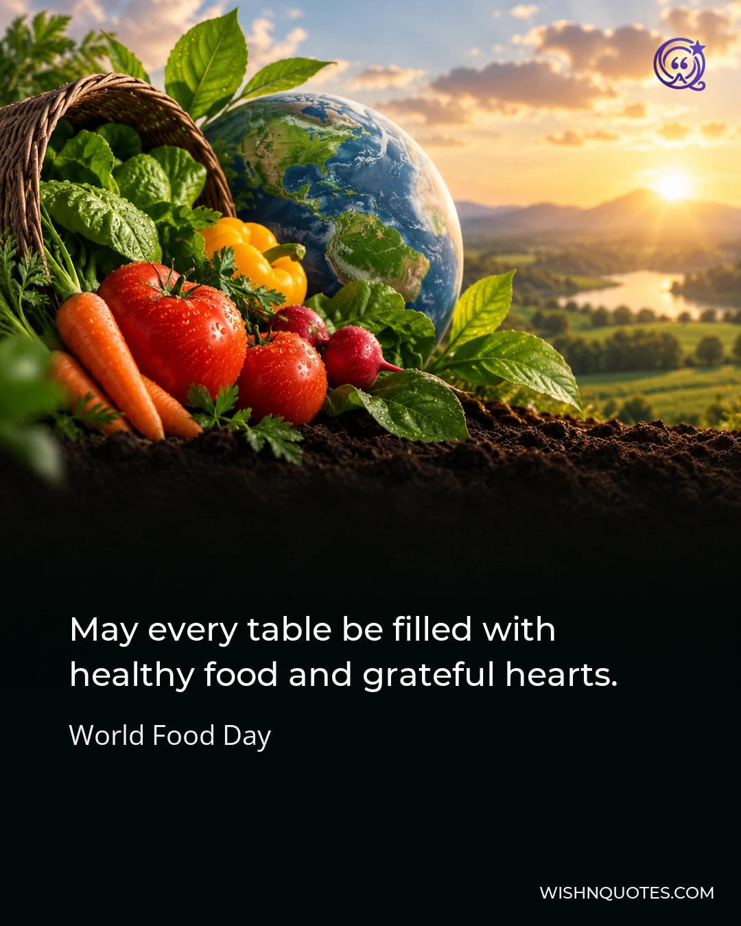 May every table be filled with healthy food and grateful hearts.