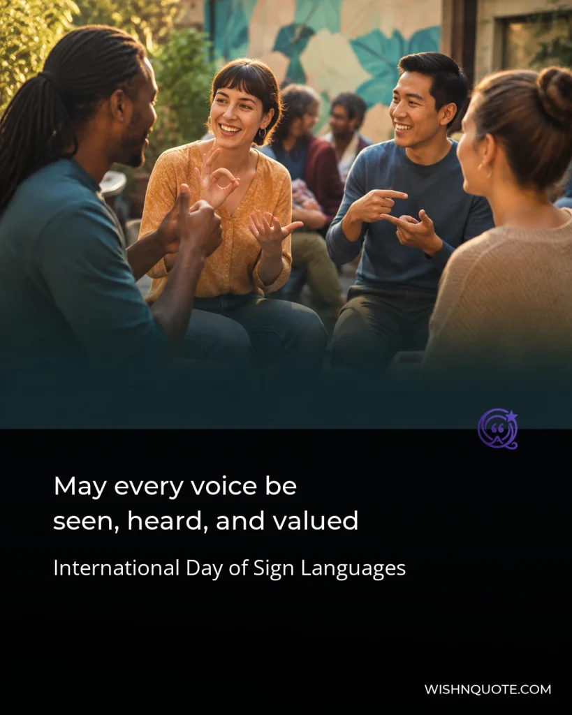 May every voice be seen, heard, and valued