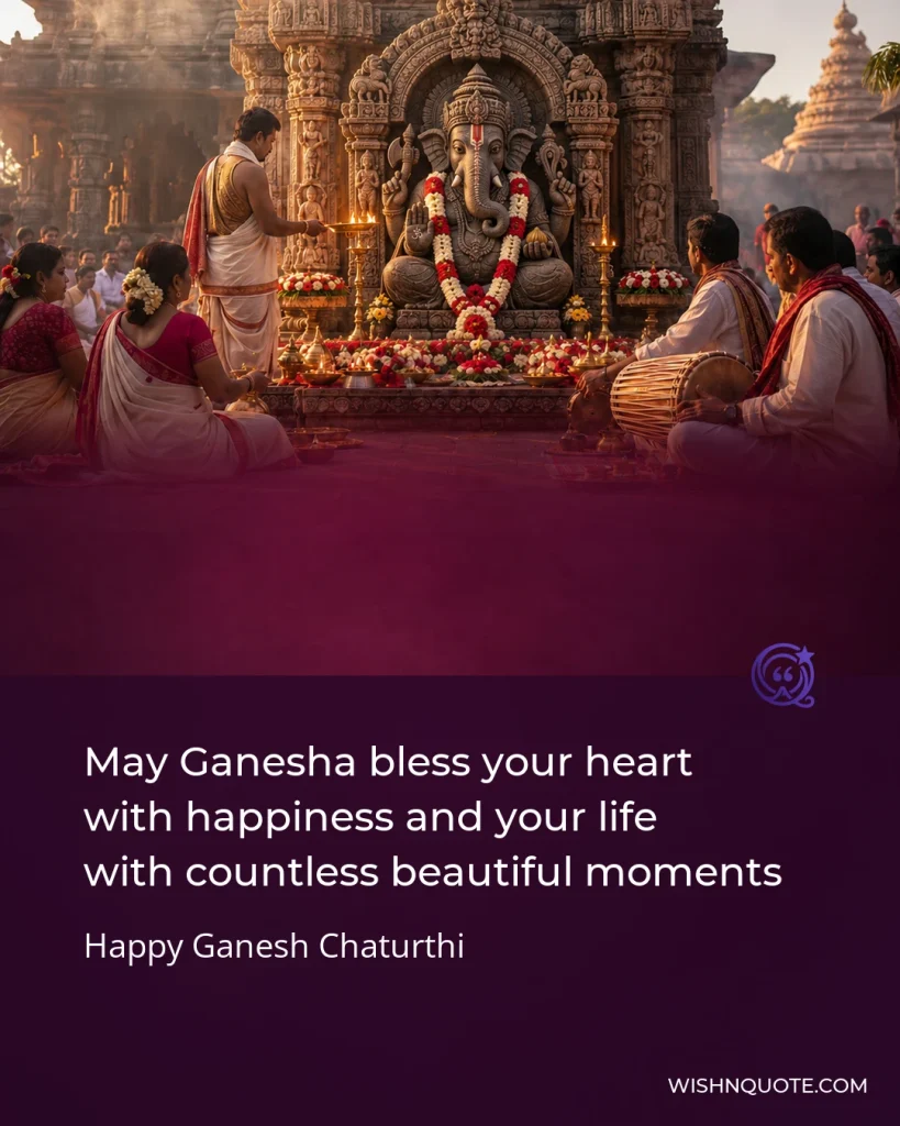 May Ganesha bless your heart with happiness and your life with countless beautiful moments