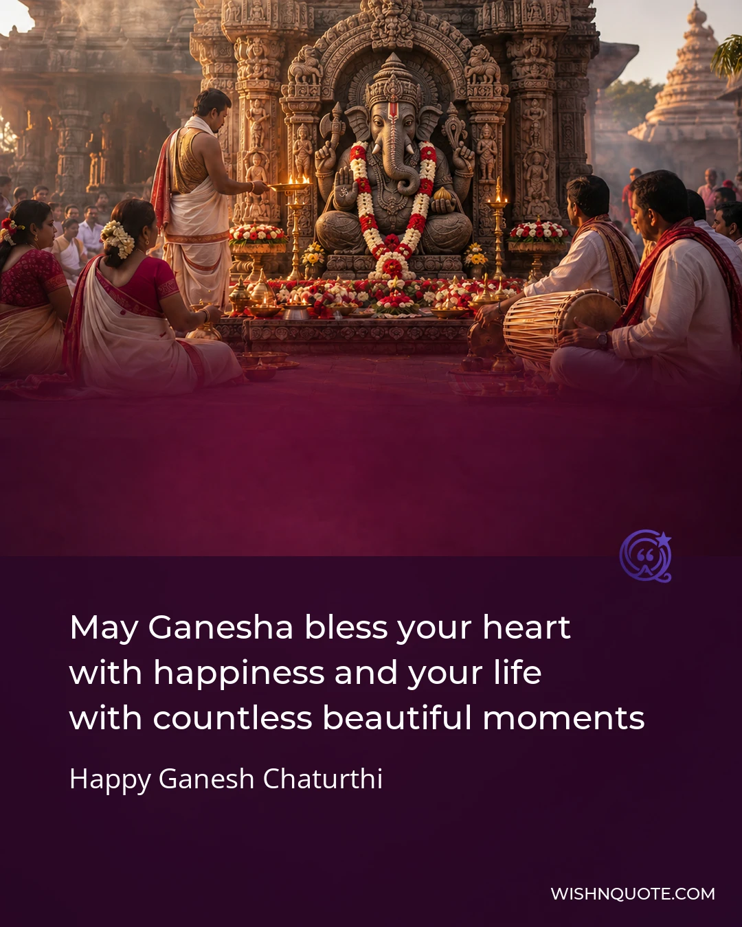 May Ganesha bless your heart with happiness and your life with countless beautiful moments