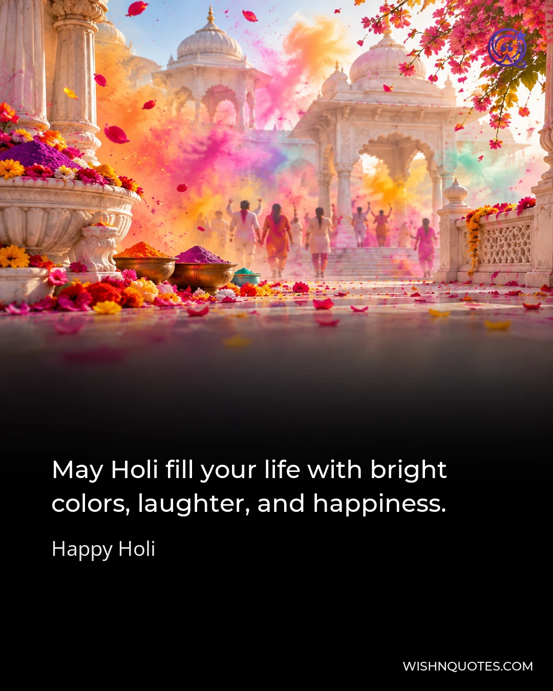 May Holi fill your life with bright colors, laughter, and happiness.
