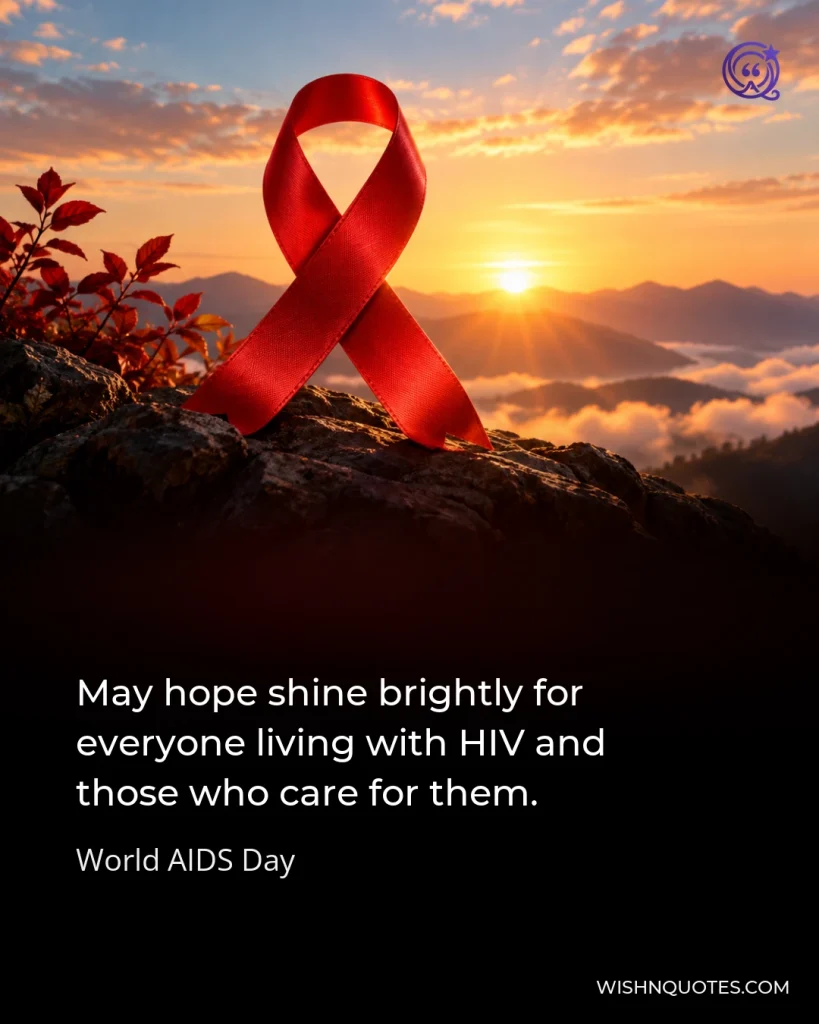 May hope shine brightly for everyone living with HIV and those who care for them.