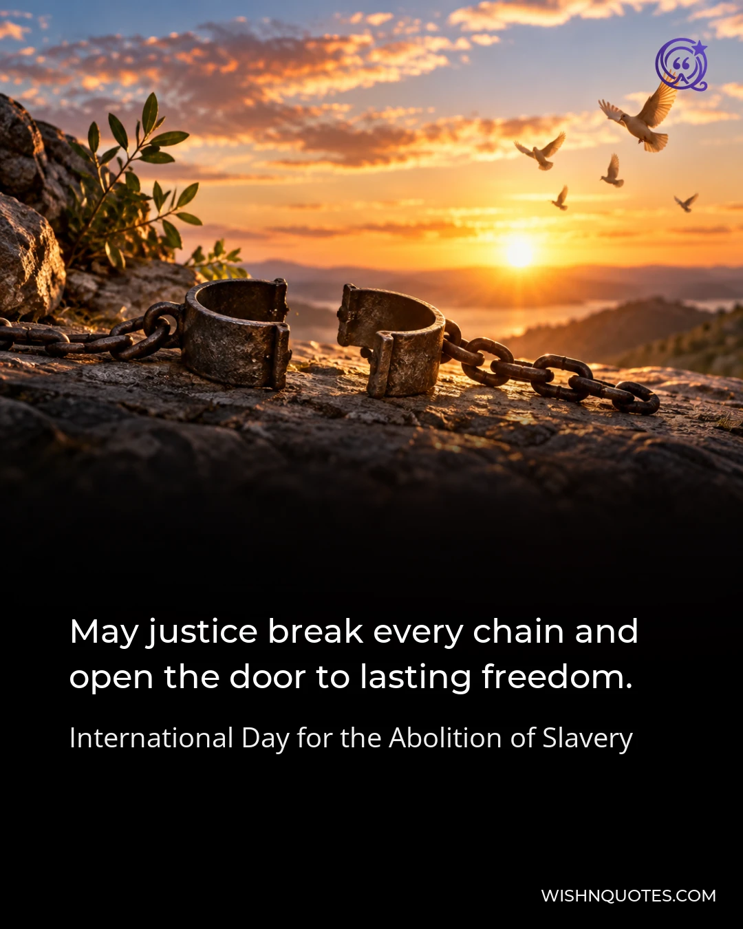 May justice break every chain and open the door to lasting freedom.
