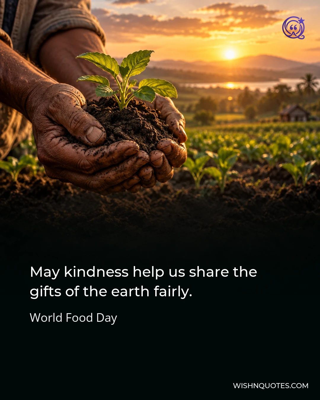 May kindness help us share the gifts of the earth fairly.