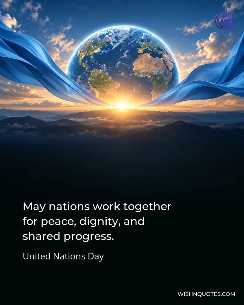 May nations work together for peace, dignity, and shared progress.
