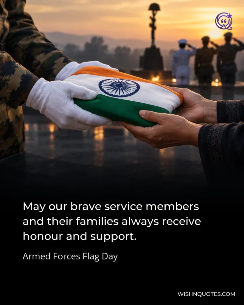 May our brave service members and their families always receive honour and support.