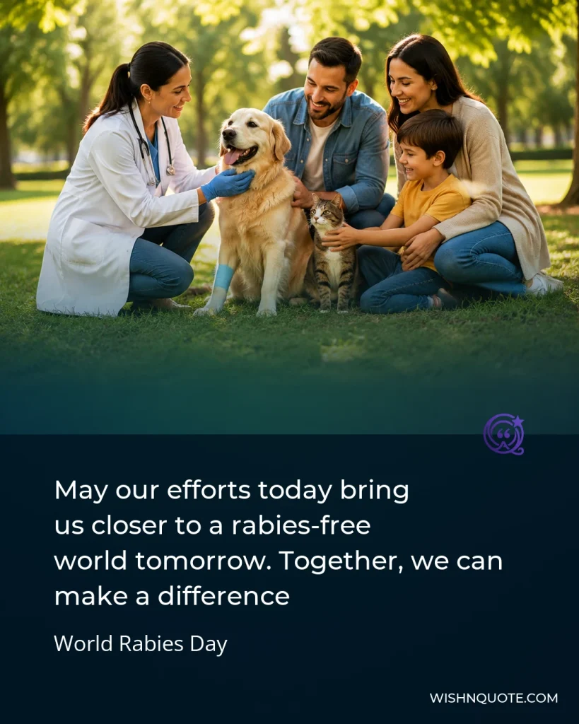 May our efforts today bring us closer to a rabies-free world tomorrow. Together, we can make a difference