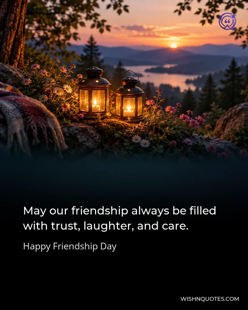 May our friendship always be filled with trust, laughter, and care.