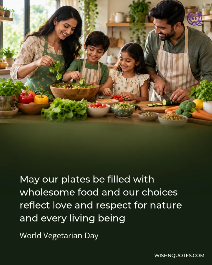 May our plates be filled with wholesome food and our choices reflect love and respect for nature and every living being