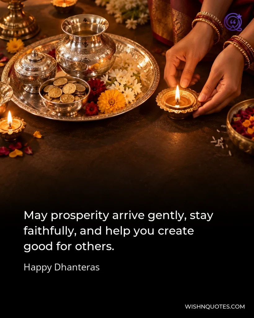May prosperity arrive gently, stay faithfully, and help you create good for others.