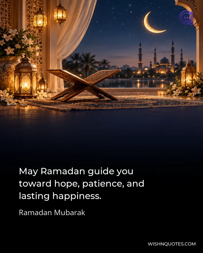 May Ramadan guide you toward hope, patience, and lasting happiness.