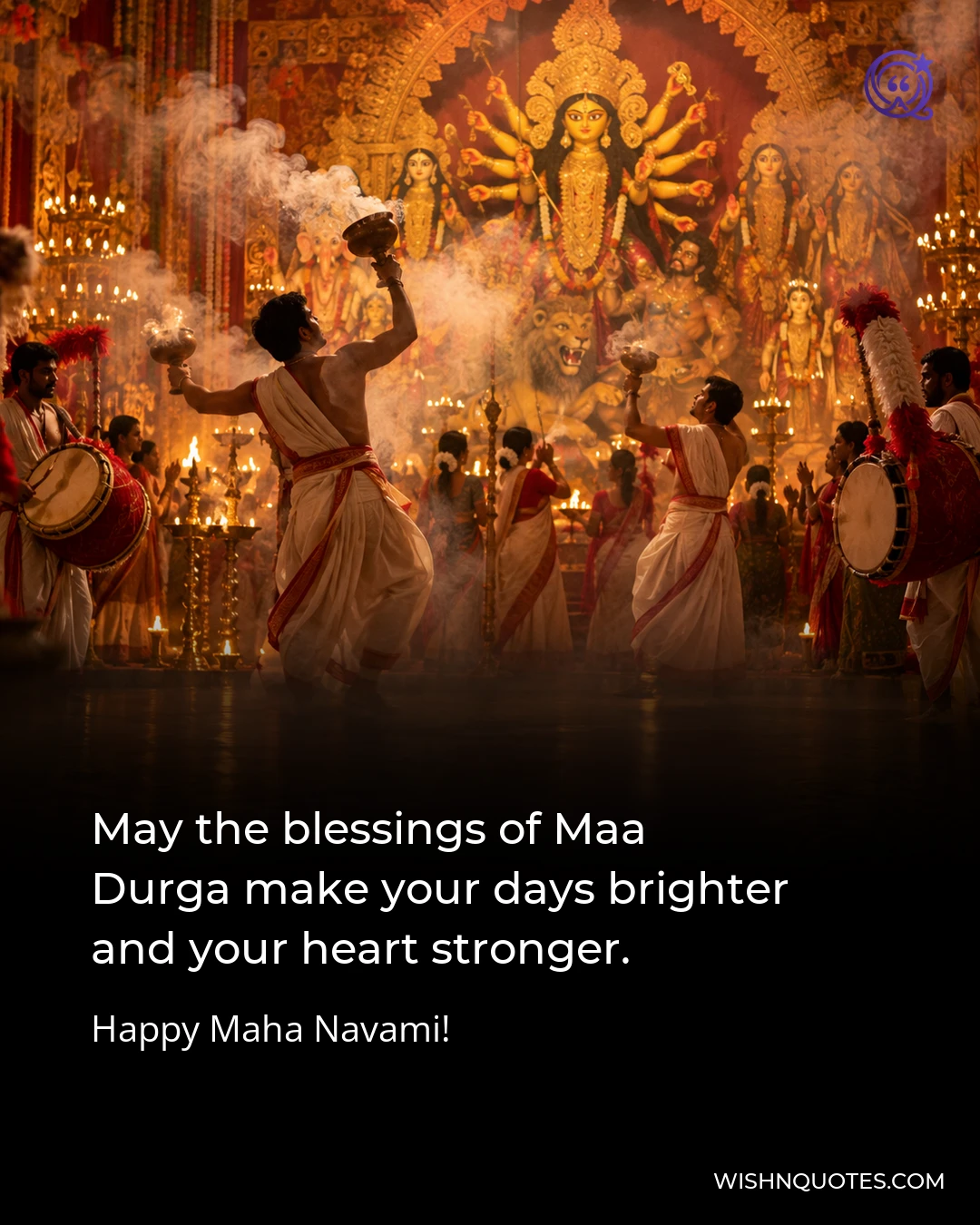 May the blessings of Maa Durga make your days brighter and your heart stronger.