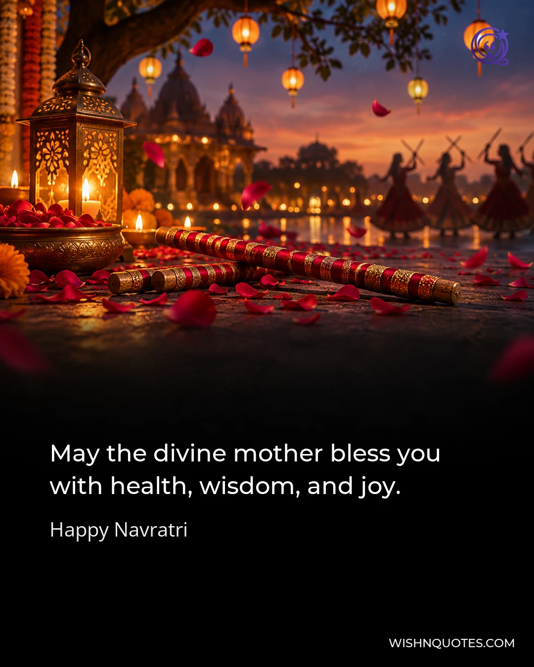 May the divine mother bless you with health, wisdom, and joy.