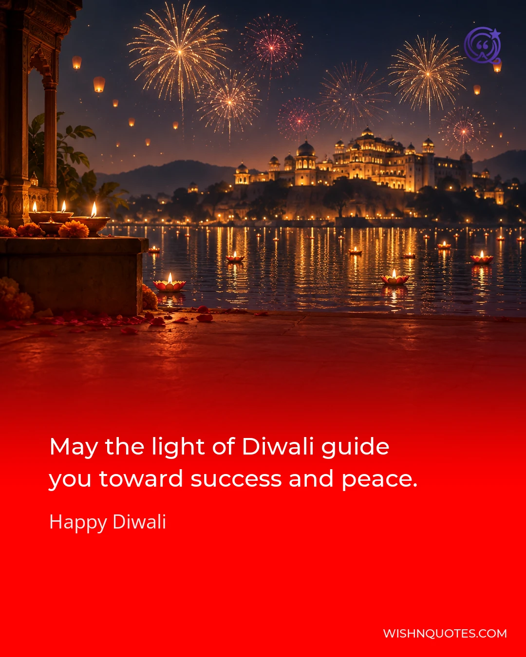 May the light of Diwali guide you toward success and peace.