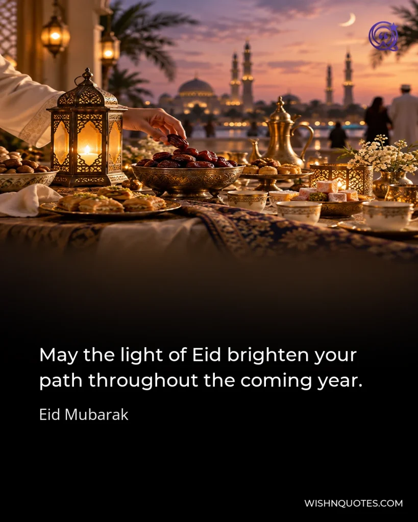 May the light of Eid brighten your path throughout the coming year.