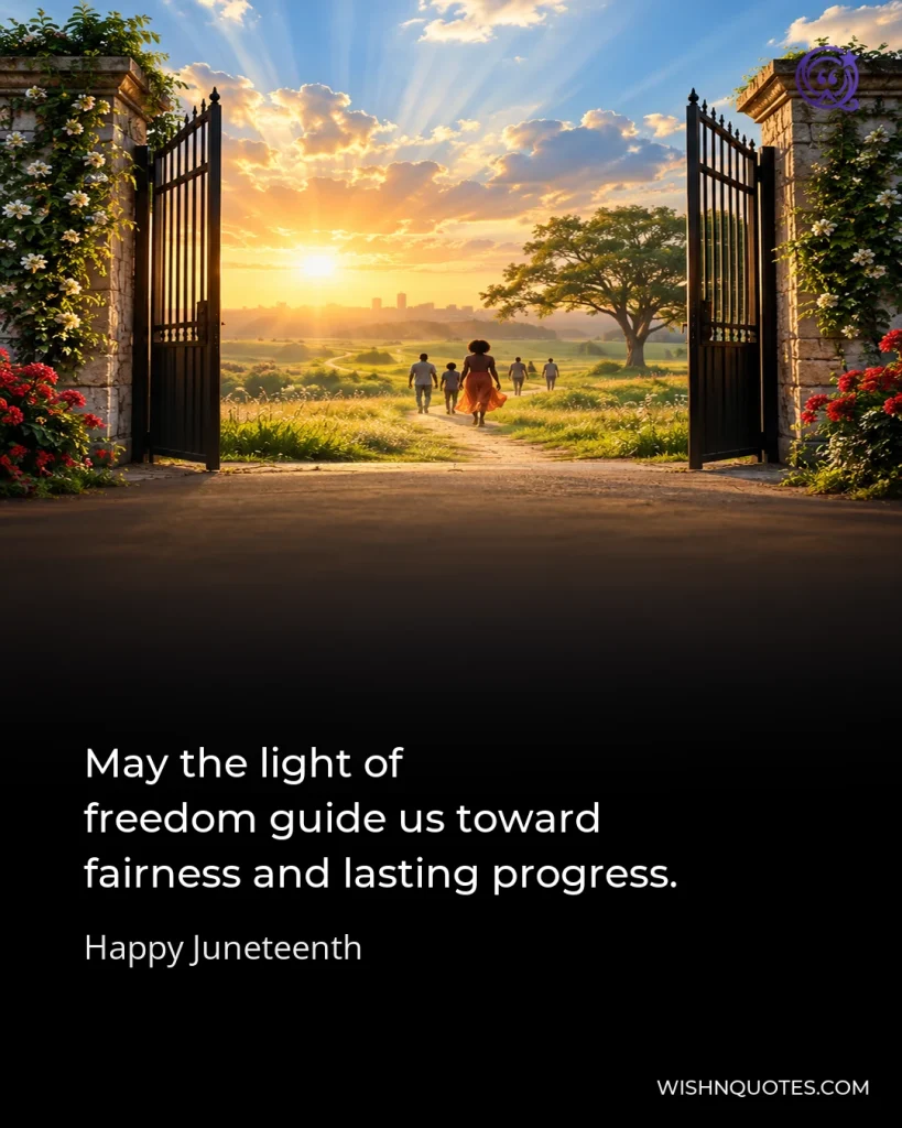 May the light of freedom guide us toward fairness and lasting progress.