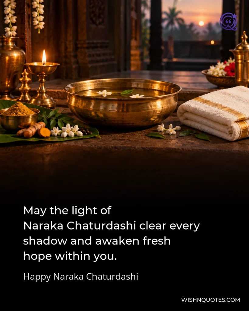 May the light of Naraka Chaturdashi clear every shadow and awaken fresh hope within you.