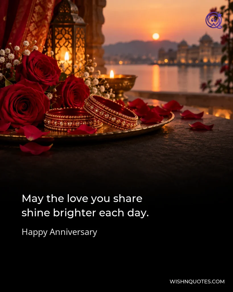 May the love you share shine brighter each day.