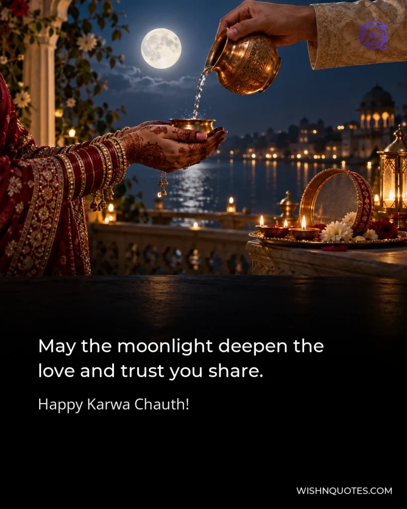May the moonlight deepen the love and trust you share.