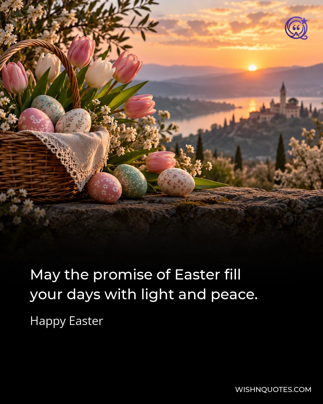 May the promise of Easter fill your days with light and peace.