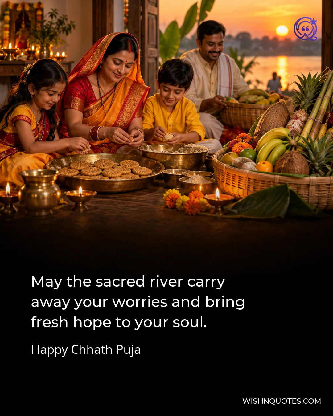 May the sacred river carry away your worries and bring fresh hope to your soul.