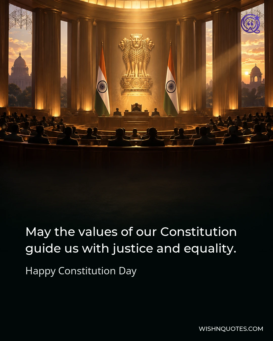 May the values of our Constitution guide us with justice and equality.