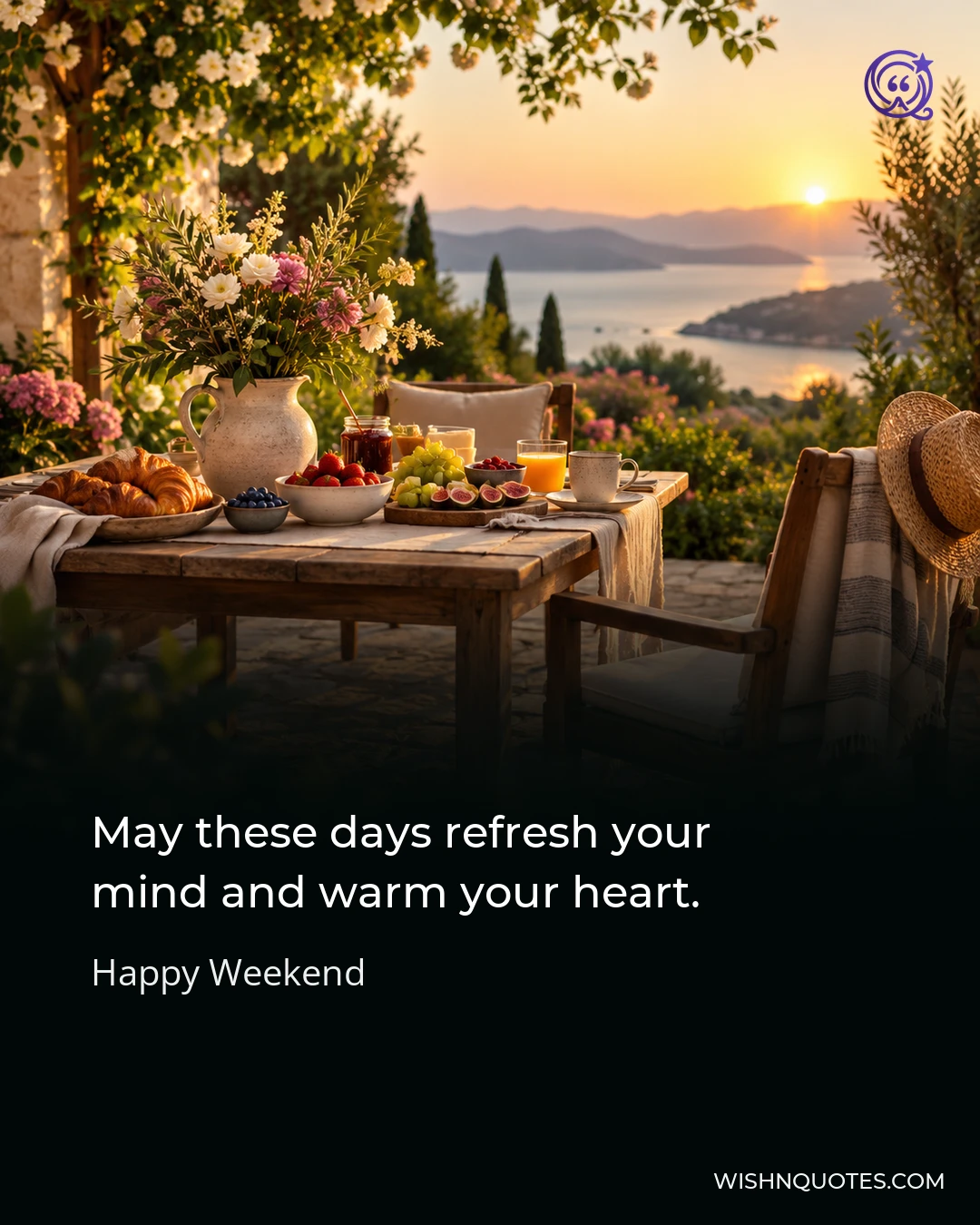May these days refresh your mind and warm your heart.
