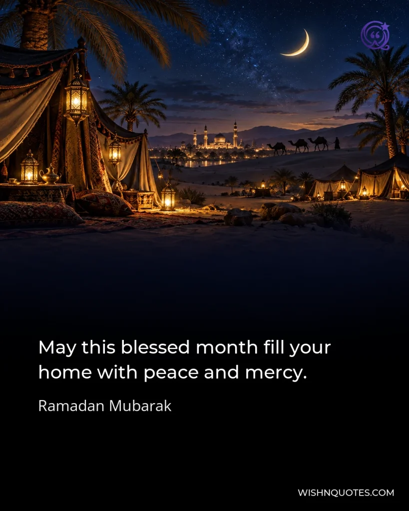 May this blessed month fill your home with peace and mercy.