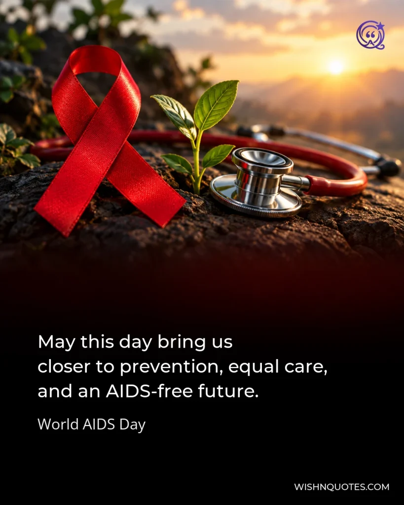 May this day bring us closer to prevention, equal care, and an AIDS-free future.