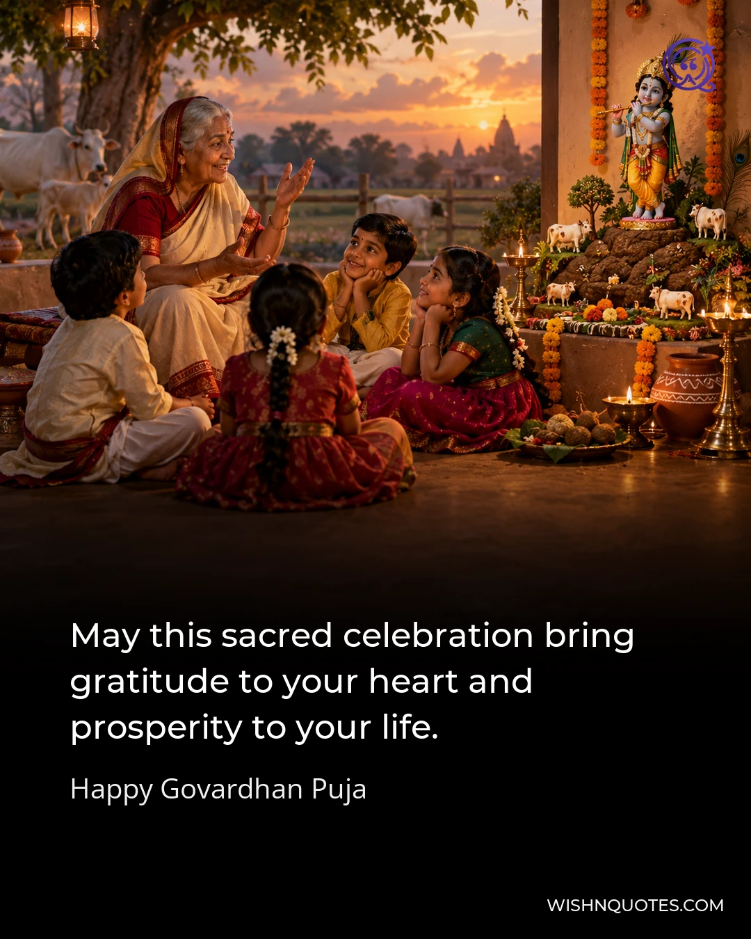 May this sacred celebration bring gratitude to your heart and prosperity to your life.