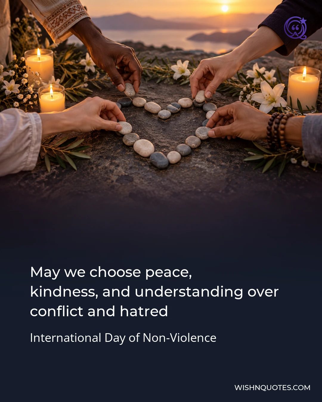 May we choose peace, kindness, and understanding over conflict and hatred