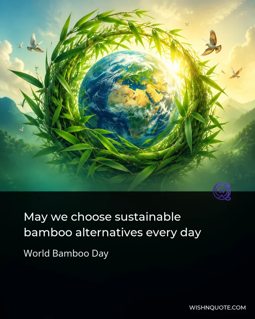 May we choose sustainable bamboo alternatives every day