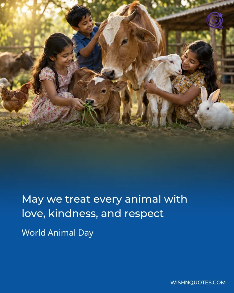 May we treat every animal with love, kindness, and respect