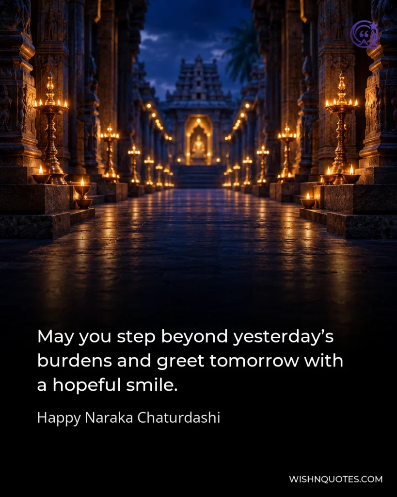 May you step beyond yesterday’s burdens and greet tomorrow with a hopeful smile.