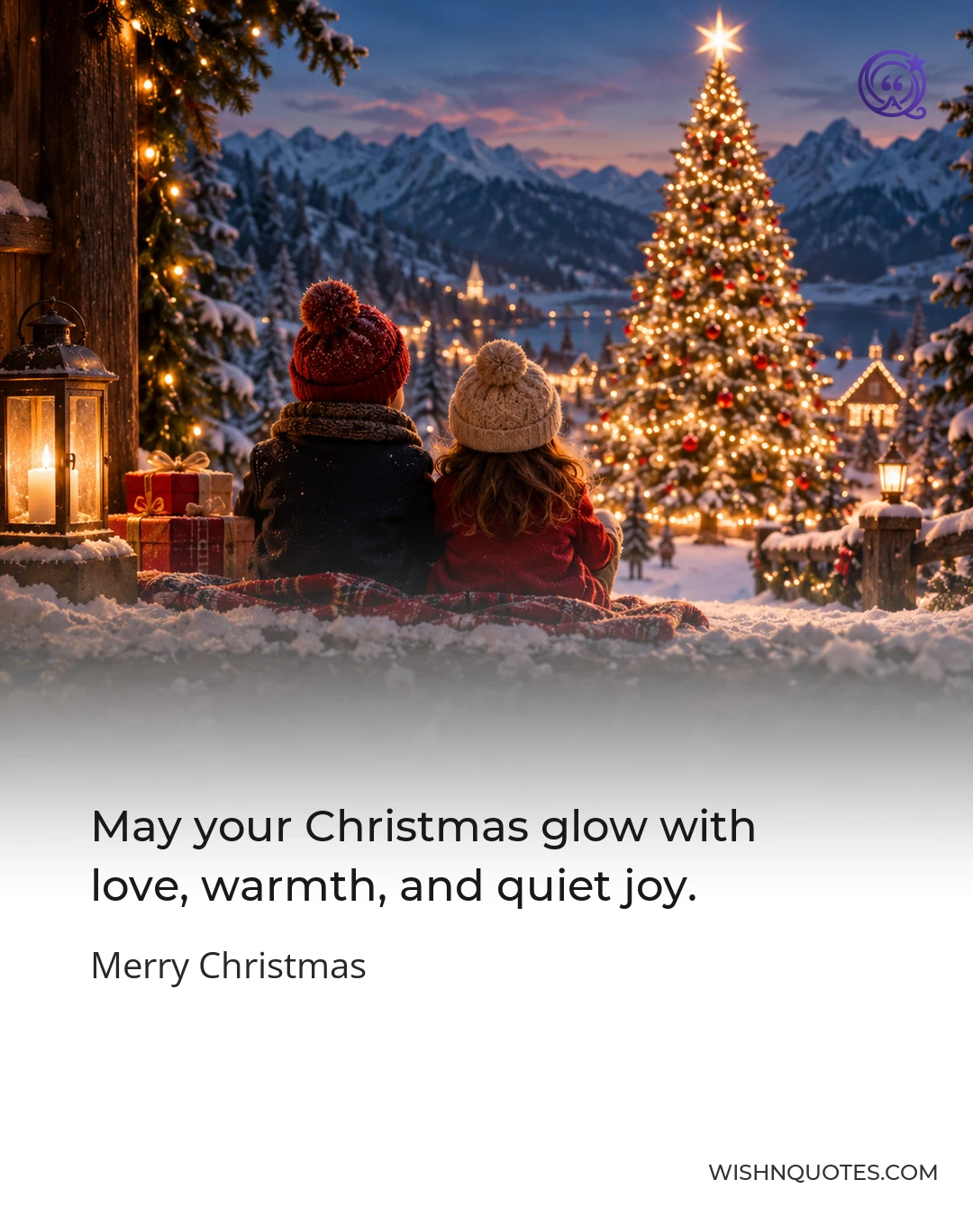 May your Christmas glow with love, warmth, and quiet joy.