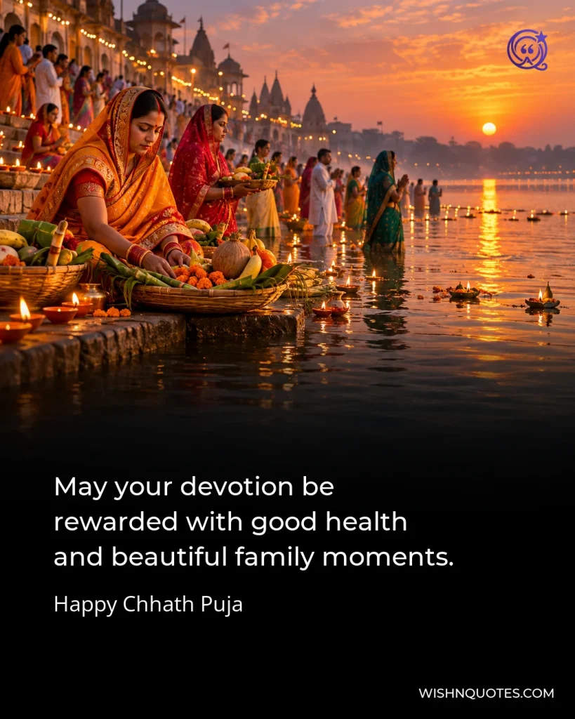 May your devotion be rewarded with good health and beautiful family moments.