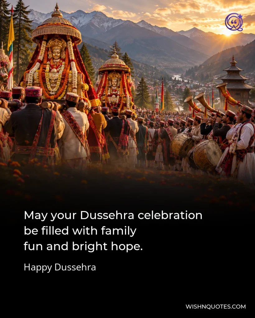 May your Dussehra celebration be filled with family fun and bright hope.