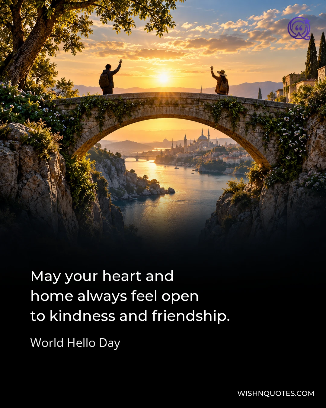 May your heart and home always feel open to kindness and friendship.