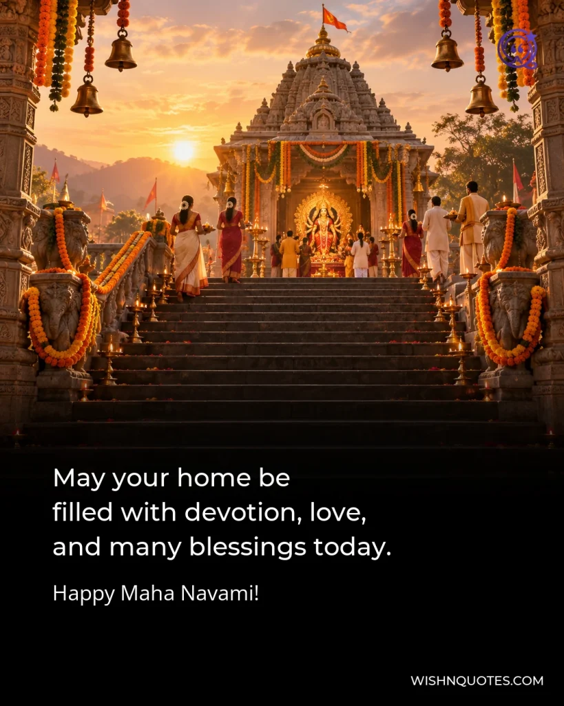 May your home be filled with devotion, love, and many blessings today.