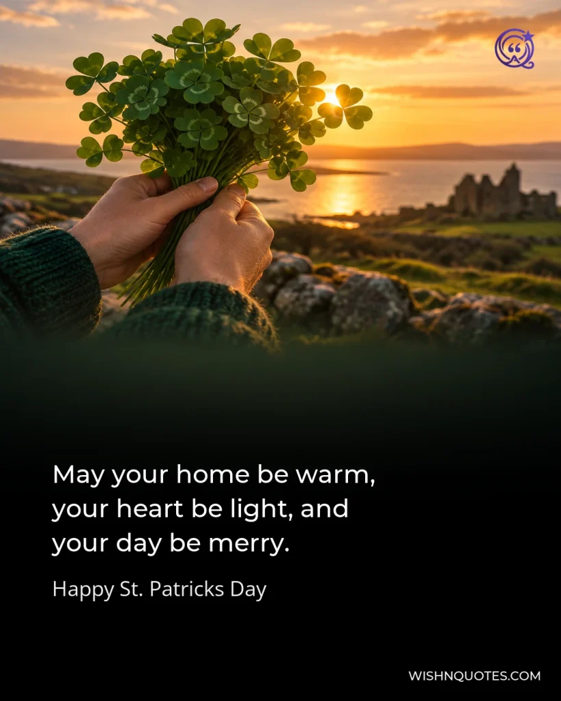 May your home be warm, your heart be light, and your day be merry.