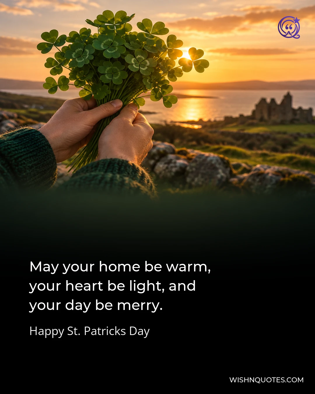 May your home be warm, your heart be light, and your day be merry.