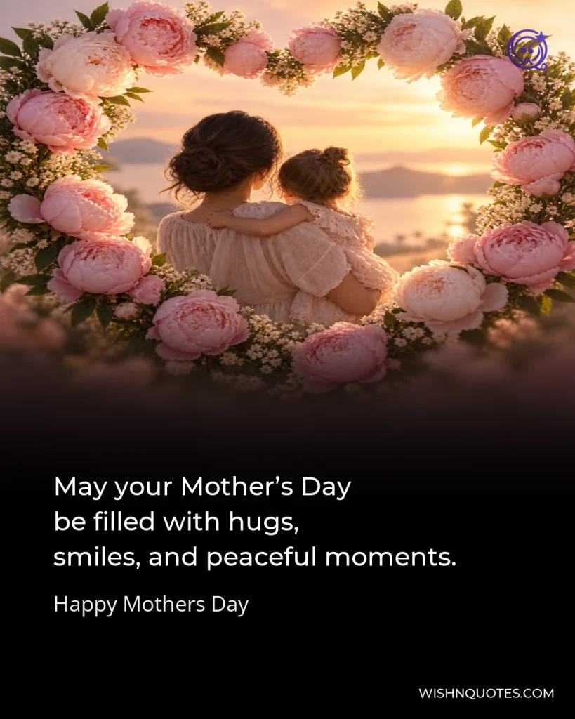 May your Mother’s Day be filled with hugs, smiles, and peaceful moments.