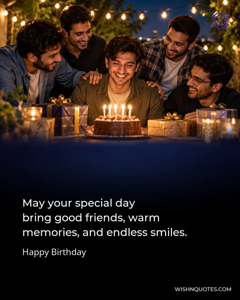 May your special day bring good friends, warm memories, and endless smiles.
