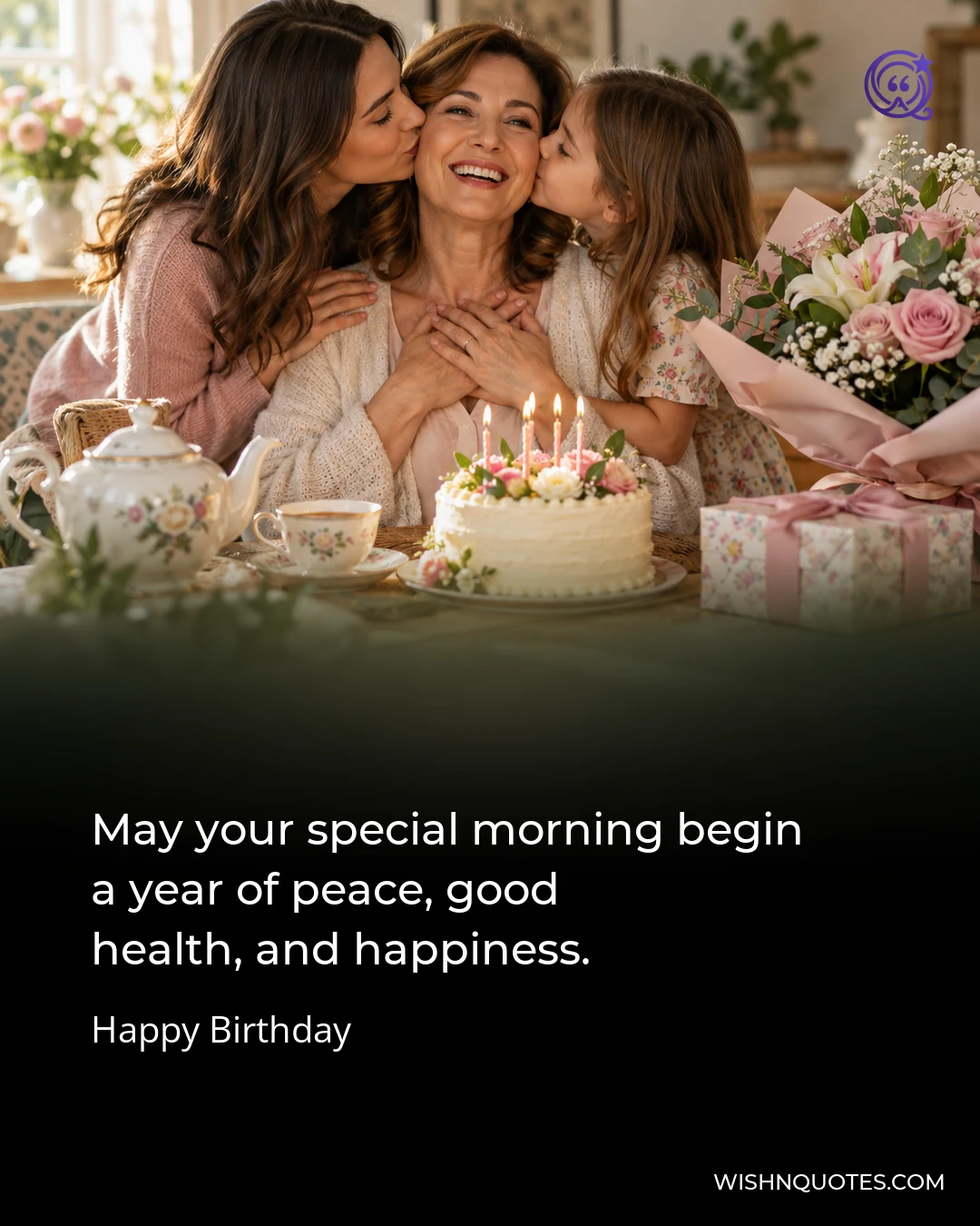 May your special morning begin a year of peace, good health, and happiness.